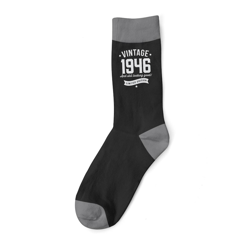 80. Geburtstag Geschenk Socken für Männer Geschenk Andenken Party Prop Ehemann Papa Freund 80 Jahre alt Achtzig Idee Him UK 6 bis 11 - USA 7 bis 12 Bild 8