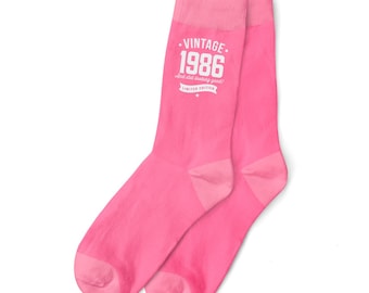 40th Birthday Gift Socks for Women Ladies Present Keepsake Party Prop Favor Wife Mum Friend 40 Years Old Forty Idea for Her