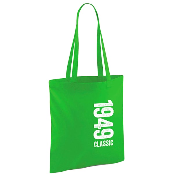75th Birthday Gift Bag Age 75 Birthday Idea Lightweight Foldable Reusable Tote Shopping Bag 75 Birthday Present Keepsake 75th Decorations