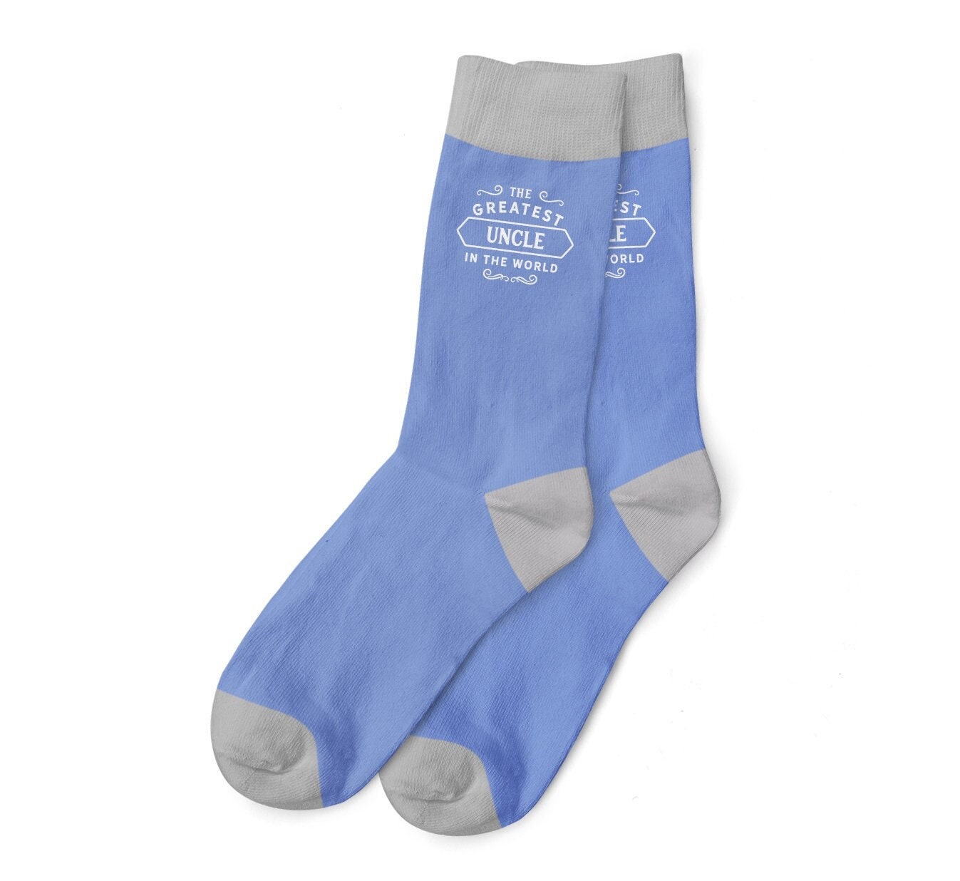Jeasona Calzini Divertenti Per Zio – Blu, Taglia 42-46, Con Scritta 'Awesome Uncle', Confezione Regalo