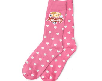 Mummy Gift Socks Birthday Mothers Day Present Women's Keepsake Xmas Idea Party - see sizing chart
