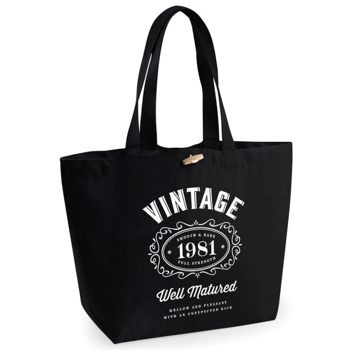 40th Birthday Gift Bag Keepsake Large 100 Organic Cotton Tote Etsy