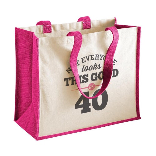 40th Birthday 40th Birthday Idea 40th Birthday Bag Tote Etsy