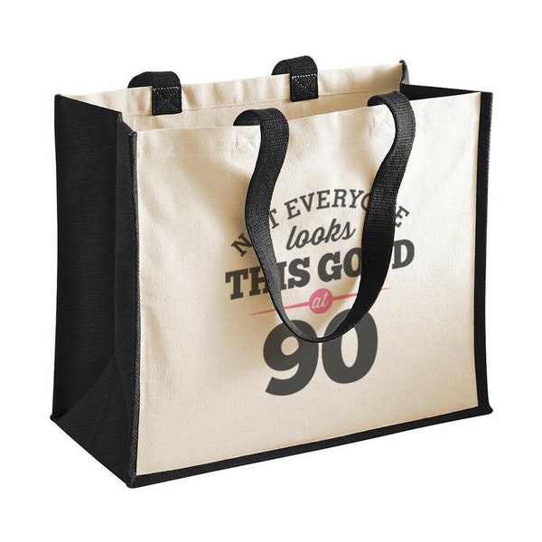 90° compleanno, Idea per il 90° compleanno, Borsa per il 90° compleanno, Borsa, Borsa della spesa, Ottimo regalo per il 90° compleanno, Regalo per il 90° compleanno