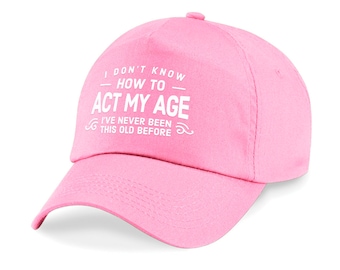 Happy Birthday Gift Baseball Cap Present for Women 18th 21st 30th 40th 50th 60th 65th 70th 75th 80th 90th Gift Hat Funny Keepsake Any Age