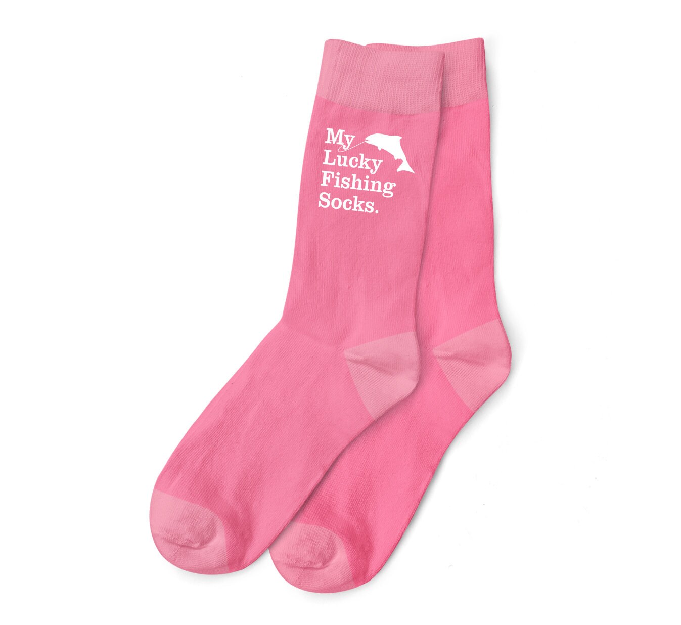Angelsocken Geschenk Fisch für Frauen Mama Freund Fischer 'My Lucky Angelsocken' Angeln Kleidung Lustige Ausrüstung Zubehör Ausrüstung Zitat