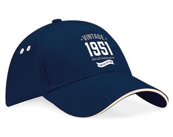 75th Birthday Hat Gift Baseball Cap 75th Keepsake Idea for 75 Year Old - One Size Fits All
