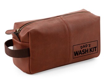 Dad Wash Bag Gift, Present For Best Dad, For Birthday, Christmas, Father’s Day, Fantastic Quality Usable Dopp Kit Keepsake