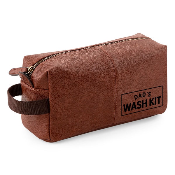 Dad Wash Bag Gift, Present For Best Dad, For Birthday, Christmas, Father’s Day, Fantastic Quality Usable Dopp Kit Keepsake