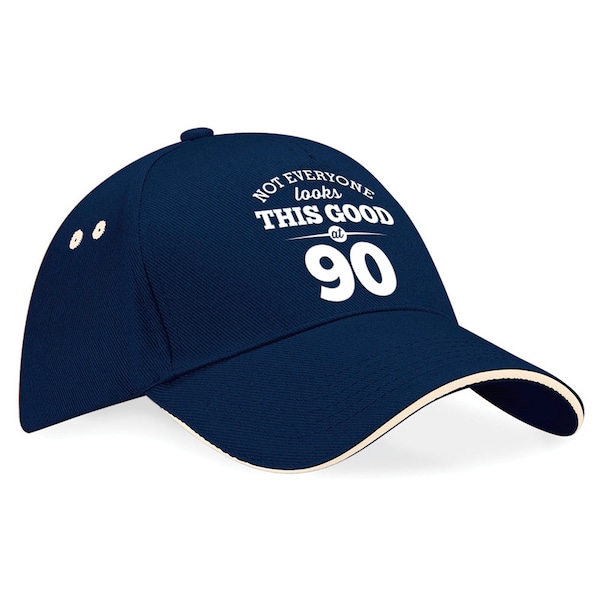 90 cumpleaños, gorra de béisbol regalo de cumpleaños 90, recuerdo, no todo el mundo se ve tan bien a los 90', regalo de cumpleaños 90