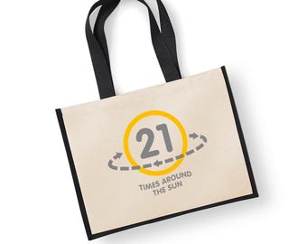 21 ° regalo di compleanno per le donne migliore amica figlia divertente regalo di compleanno di 21 anni per lei La principessa è 21 borsa per il