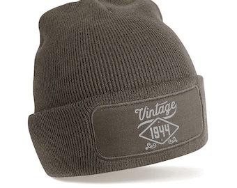 80th Birthday Gift Beanie Hat Present Cap 80th Birthday Gift Keepsake Idea Vintage 80 Years Old 80 Birthday Gift