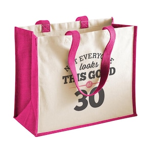30th Birthday, 30th Birthday Idea, 30th Birthday Bag, Tote, Shopping Bag, Great 30th Birthday Present, 30th Birthday Gift