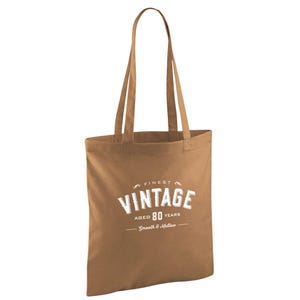 80th Birthday Gift Bag 80 Birthday Idea Light Weight Foldable Reusable Tote Shopping Bag Age 80 Years Old Present Keepsake 80th Decorations