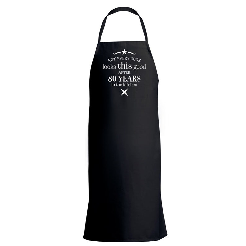 Avental de cozinha divertido para presente de aniversário de 80 anos, presente personalizado para quem completa 80 anos. imagem 4