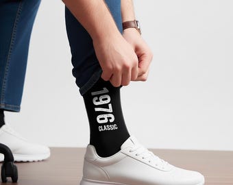 Calzini Regalo Per 50° Compleanno Uomo - Simpatici Calzini Con Scritta 'It Took 50 Years To Look This Good!' - Cotone, Taglia 40-46