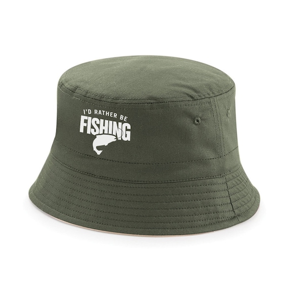 Fishing Hat Bucket Gift Fish for Men Dad Grandad Friend 'i'd Rather Be  Fishing' Him Fisherman Angling Funny Quote Gear Accessories Equipment -   Canada