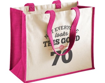 70th Birthday, 70th Birthday Idea, 70th Birthday Bag, Tote, Shopping Bag, Great 70th Birthday Present, 70th Birthday Gift