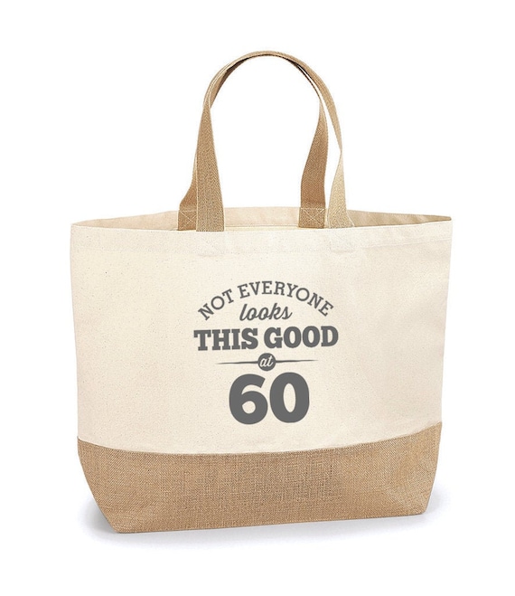 60th Birthday, 60th Birthday Idea, 60th Birthday Bag, Tote, Shopping Bag, Great 60th Birthday Present, 60th Birthday Gift