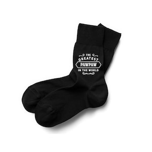 PawPaw Gift Men&#39;s Socks Birthday or Christmas Present for PawPaw Father&#39;s Day Keepsake Xmas Gift Idea Party  Size UK 6 to 11 - USA 7 to 12