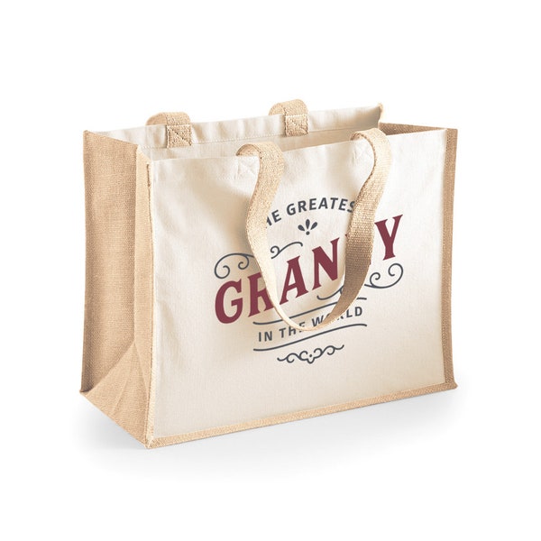 Granny Gift Bag Shopping Tote Bag Christmas or Birthday Novelty Present for Granny