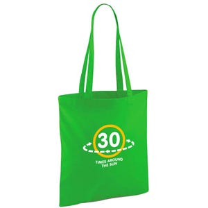 Alles- Gute zum Geburtstaggeschenk-Tasche Alter 30 Geburtstags-Geschenk-Idee Leichte faltbare wiederverwendbare Tragetasche Shopping 30 Andenken-Dekorationen - 42 x 38 cm