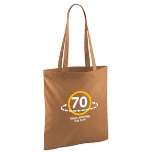 70. Alles- Gute zum Geburtstaggeschenk-Tasche Alter 70 Geburtstags-Geschenk-Idee Leichte faltbare wiederverwendbare Tote Shopping 70 Andenken-Dekorationen - 42 x 38cm