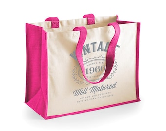60th Birthday Gift Idea Bag Tote Shopping Bag 60 Birthday Present Keepsake 42cm x 33cm x 19cm