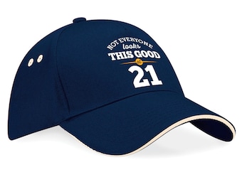 21st Birthday Baseball Cap, 'Still Looking Good at 21', Cotton Drill