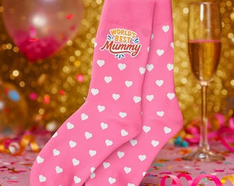 Mummy Gift Socks Birthday Mothers Day Present Women's Keepsake Xmas Idea Party - see sizing chart