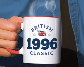 30th Birthday Mug, Funny Keepsake Gift, British Flag Design