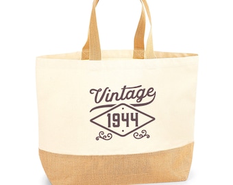 80th Birthday Gift Bag Tote Shopping Bag for 80 Years Old Present