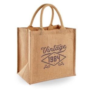 40th Birthday Gift Bag Idea 40th Tote Shopping Bag Present Keepsake for Her Him image 1