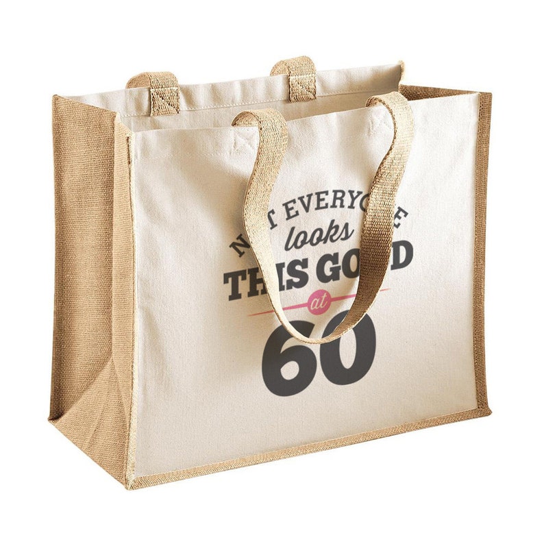 60th Birthday Gift Idea Bag Tote Shopping Bag 60 Birthday Etsy UK