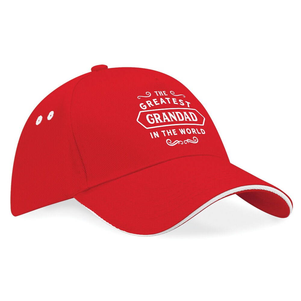 InnoBeta "Blessed Grandad" Baseball Cap - Adjustable Denim Embroidered Hat, Gift For Grandpa