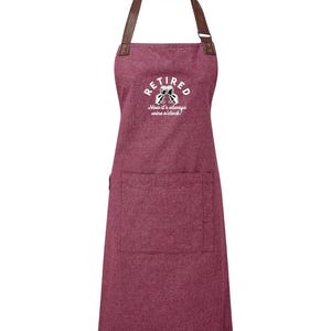 Retirement Gift Idea Cooking Apron Retired Retire Present Men Women Happy Retirement Leaving Work Funny Retired Wine O'clock Cook Keepsake