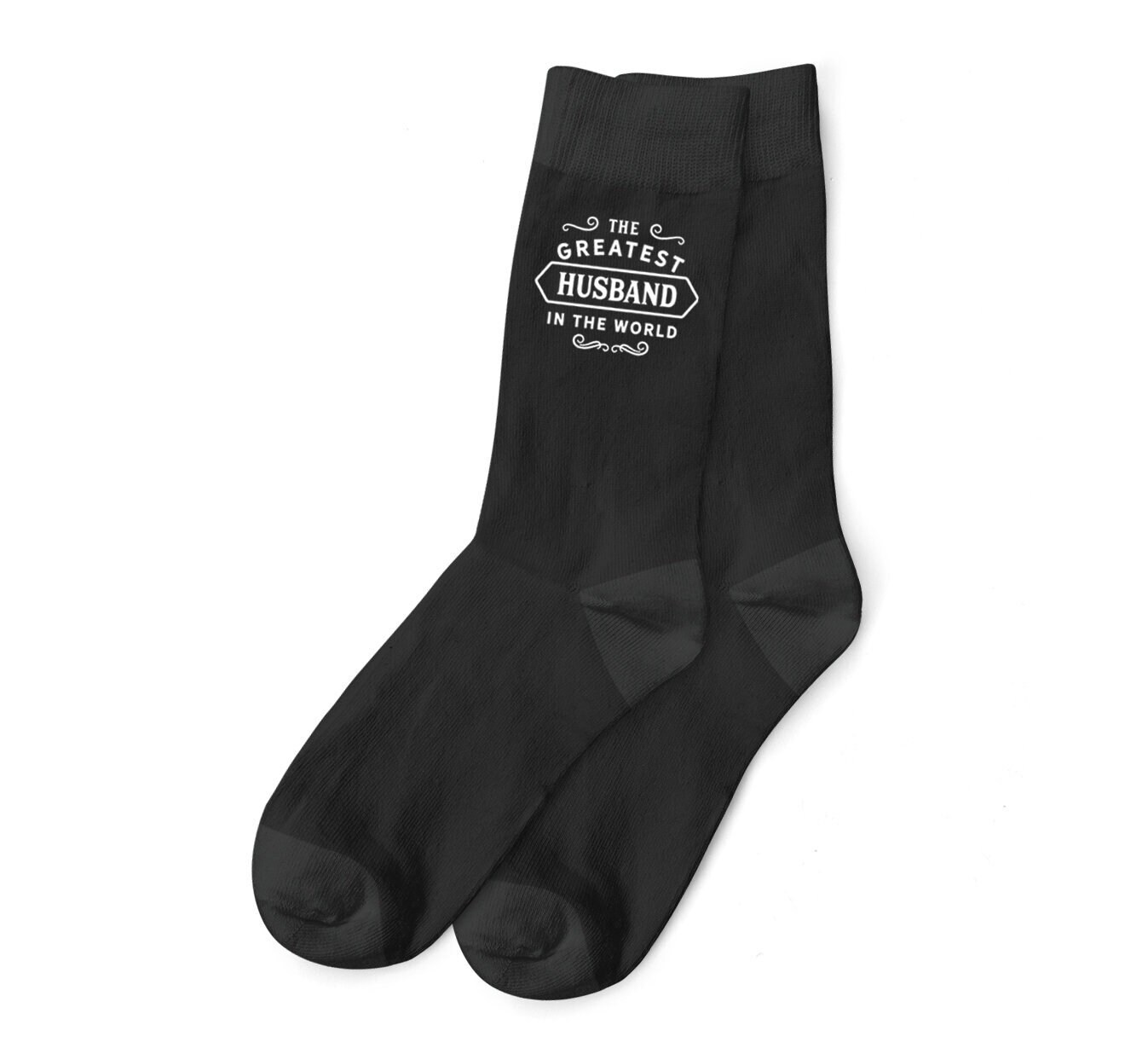 Husband Gift Men's Socks Birthday or Christmas Present for Husband Father's Day Xmas Gift Idea Party Prop Size UK 6 to 11 - USA 7 to 12