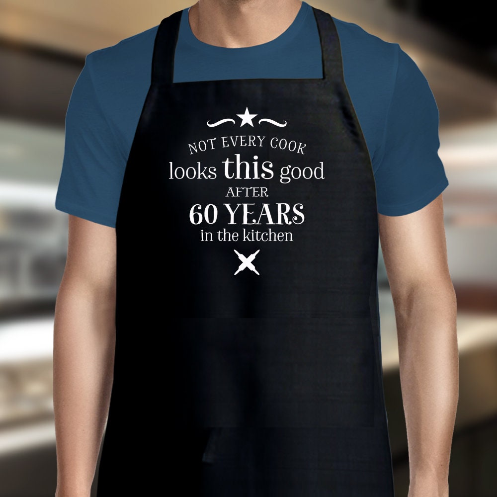 60th Birthday Gift Funny Apron Cooking Gift Personalised Present
