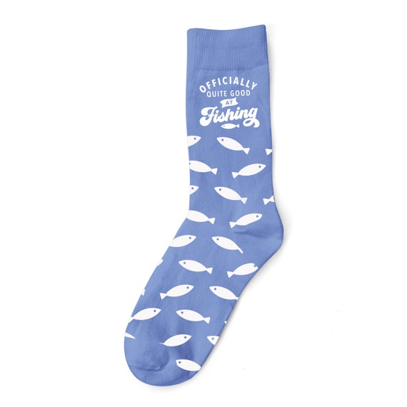 Chaussettes De Pêche Respirantes Avec Message 'Je Préfère Pêcher' - Cadeau Pour Pêcheur, Papa, Grand-père - Coupe Haute 18.5cm - 10
