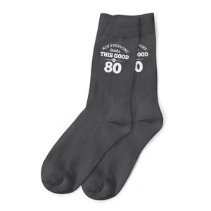 Funny 80th Birthday Socks – Novelty Gift for Men, UK 6-11 image 3