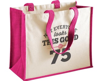 75. Geburtstag, 75. Geburtstag Idee, 75. Geburtstag Tasche, Tote, Einkaufstasche, 75. Geburtstag Geschenk, 75. Geburtstag Geschenk.