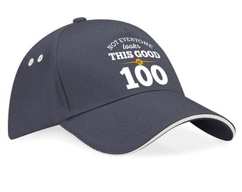 Regalo de cumpleaños número 100 Regalo Gorra de béisbol Recuerdo del regalo de cumpleaños número 100 Idea de regalo de 100 años Regalo de cumpleaños número 100