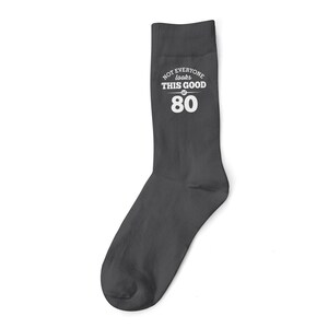 Funny 80th Birthday Socks – Novelty Gift for Men, UK 6-11 image 4
