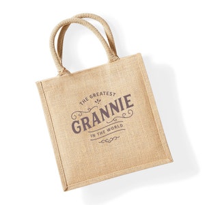 Grannie Gift Bag Christmas Gift For Grannie Birthday Novelty Present For Grannie Keepsake Shopping Tote Bag image 2