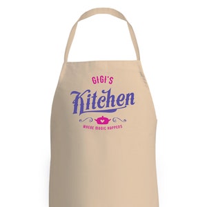 Gigi Geschenk Schürze Geburtstagsgeschenk Lustig Kochen Backen Geschenk Küche Magie Andenken für Gigi