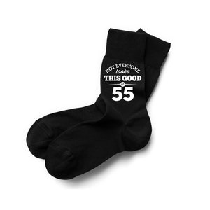 55th Birthday, Birthday Socks, Vintage Socks 55th Birthday Gift 55th Birthday Idea 55 Years Old 55 Gift Size UK 6 to 11 - USA 7 to 12