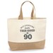 90th Birthday, 90th Birthday Idea, 90th Birthday Bag, Tote, Shopping Bag, Great 90th Birthday Present, 90th Birthday Gift