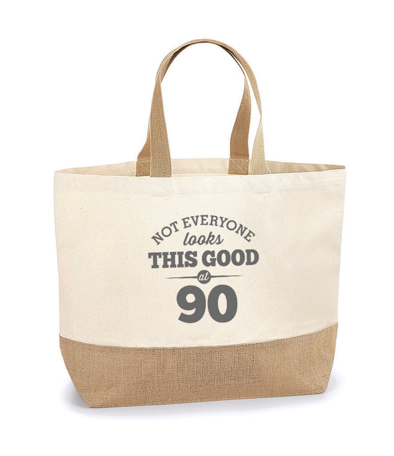 90th Birthday, 90th Birthday Idea, 90th Birthday Bag, Tote, Shopping Bag, Great 90th Birthday Present, 90th Birthday Gift 