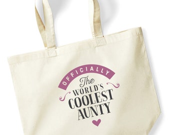 Aunty Gift Bag Birthday Present for Aunty Keepsake Christmas Shopping Tote Bag