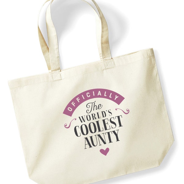 Aunty Gift Bag Birthday Present for Aunty Keepsake Christmas Shopping Tote Bag